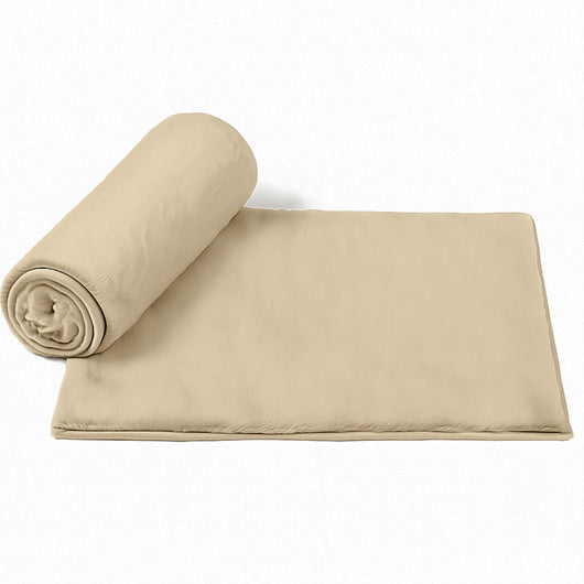 SONIT - 2x Tappeto Scendiletto Moderno 50x80cm - Tappeto per Camera e Salotto - Tappeto Scendiletto Assorbente e Antiscivolo - Tappeto Morbido Colore: BEIGE