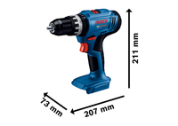 Bosch GSB 18V-25 – Trapano Avvitatore a Percussione 18V Solo Corpo Macchina 10mm