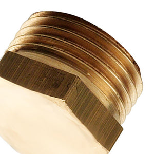 Tappo esagonale ottone giallo