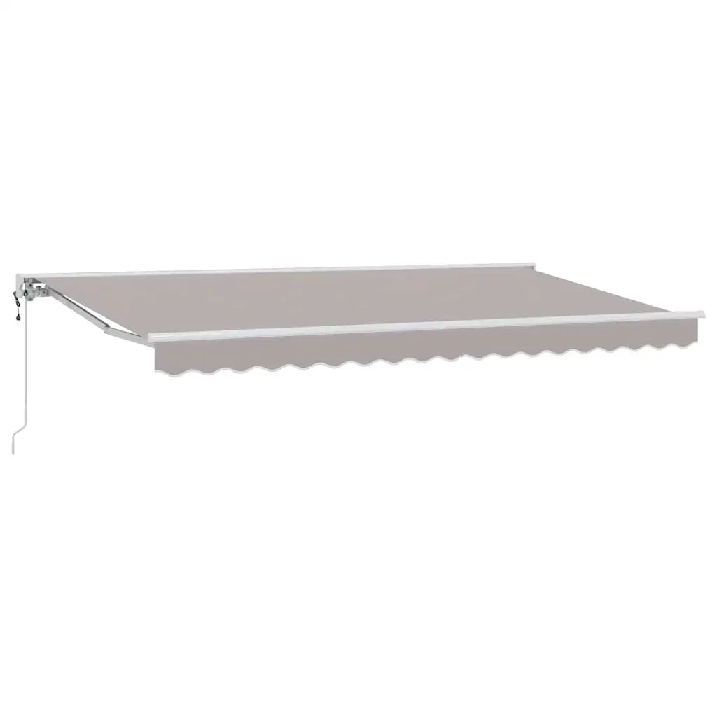 vidaXL Tenda Retrattile Grigio chiaro 400x200 cm Tessuto