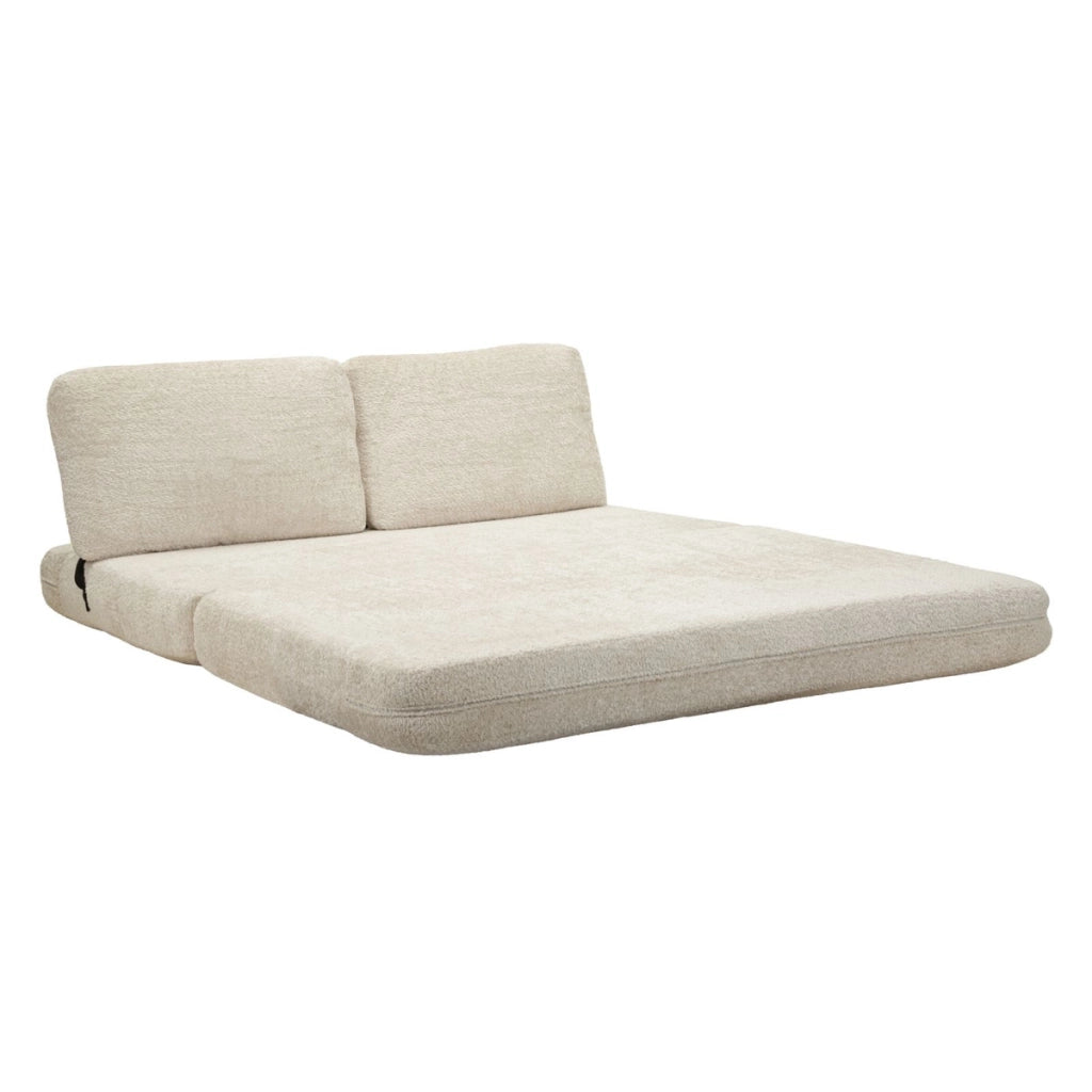 Divano Letto VKH1112, Bianco, Spugna, 150x100x80 cm