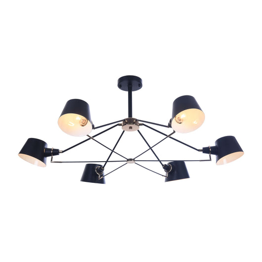 Lampadario Modern in Metallo Abigail Nero