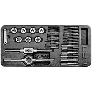 Topex 84-246 set di filiere a ma maschi, 31 pezzi