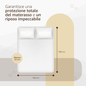 Coprimaterasso Matrimoniale 160x190 Misura: PIAZZA E MEZZA 120X190