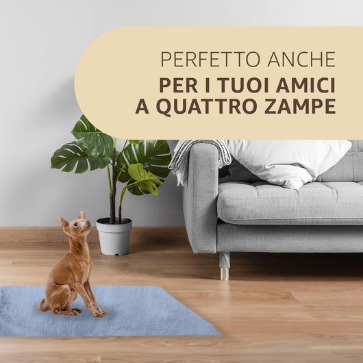 SONIT - 2x Tappeto Scendiletto Moderno 50x80cm - Tappeto per Camera e Salotto - Tappeto Scendiletto Assorbente e Antiscivolo - Tappeto Morbido Colore: CARTA DA ZUCCHERO