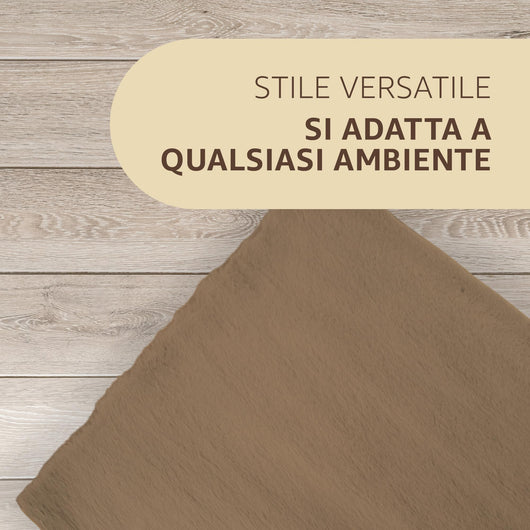 SONIT - 2x Tappeto Scendiletto Moderno 50x80cm - Tappeto per Camera e Salotto - Tappeto Scendiletto Assorbente e Antiscivolo - Tappeto Morbido Colore: NOCCIOLA