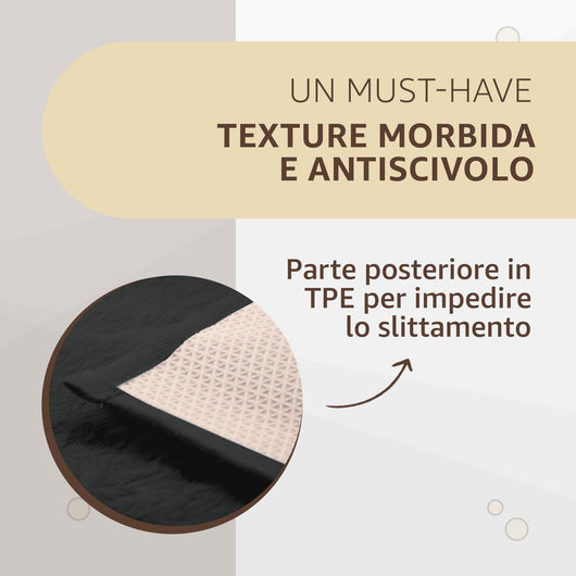 SONIT - 2x Tappeto Scendiletto Moderno 50x80cm - Tappeto per Camera e Salotto - Tappeto Scendiletto Assorbente e Antiscivolo - Tappeto Morbido Colore: ANTRACITE