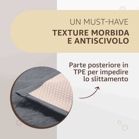 SONIT - 2x Tappeto Scendiletto Moderno 50x80cm - Tappeto per Camera e Salotto - Tappeto Scendiletto Assorbente e Antiscivolo - Tappeto Morbido Colore: GRIGIO