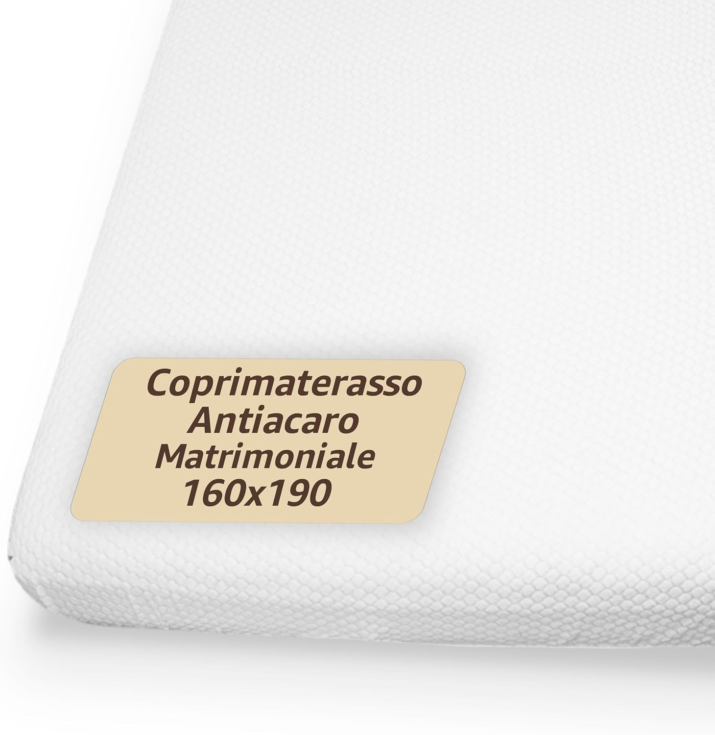 Coprimaterasso Matrimoniale 160x190 in Spugna – Con Angoli e Lavabile