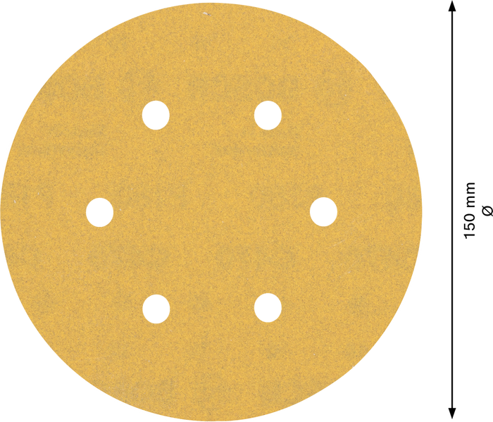 2608900818- Fogli abrasivi, confezione da 5pz ,150mm,P180, EXPERT for WOOD+PAINT