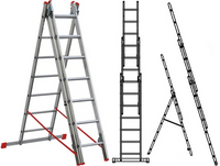 SCALA ALLUMINIO PROMO STEP TRIPLICE 3X7 MT3,44