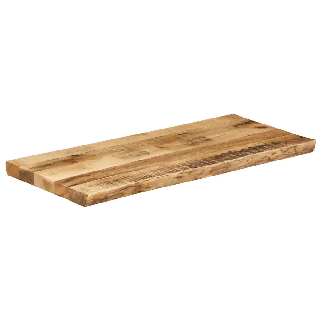 vidaXL Piano Tavolo Bordi Vivi 100x40x2,5 cm Legno di Mango Grezzo