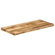 vidaXL Piano Tavolo Bordi Vivi 100x40x2,5 cm Legno di Mango Grezzo