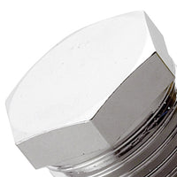 Tappo esagonale cromato