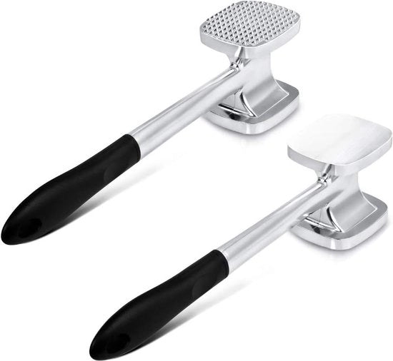 Mangia carne da 28 cm con lama doppia in alluminio 140 stecchi e superficie piatta