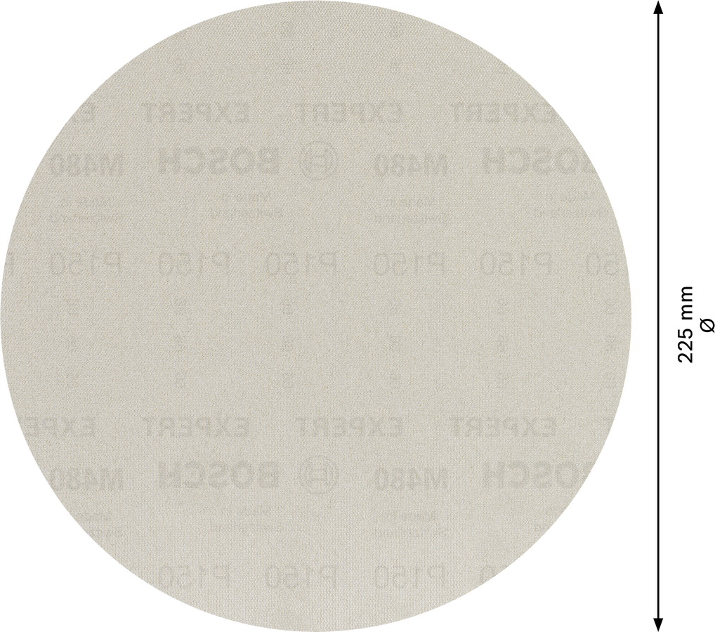 2608900710 - SET 25 FOGLI ABRASIVI BOSCH , D.225mm , P150