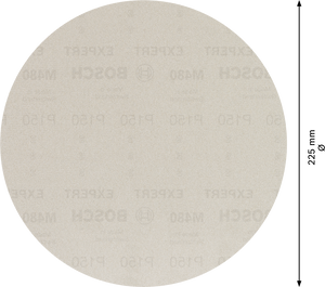 2608900710 - SET 25 FOGLI ABRASIVI BOSCH , D.225mm , P150