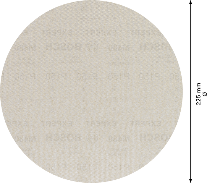 2608900710 - SET 25 FOGLI ABRASIVI BOSCH , D.225mm , P150