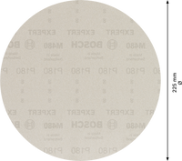 2608900711 - SET 25 FOGLI ABRASIVI BOSCH , D.225mm , P180