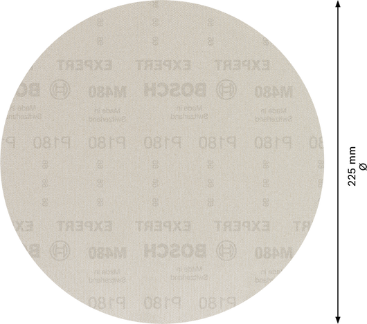 2608900711 - SET 25 FOGLI ABRASIVI BOSCH , D.225mm , P180