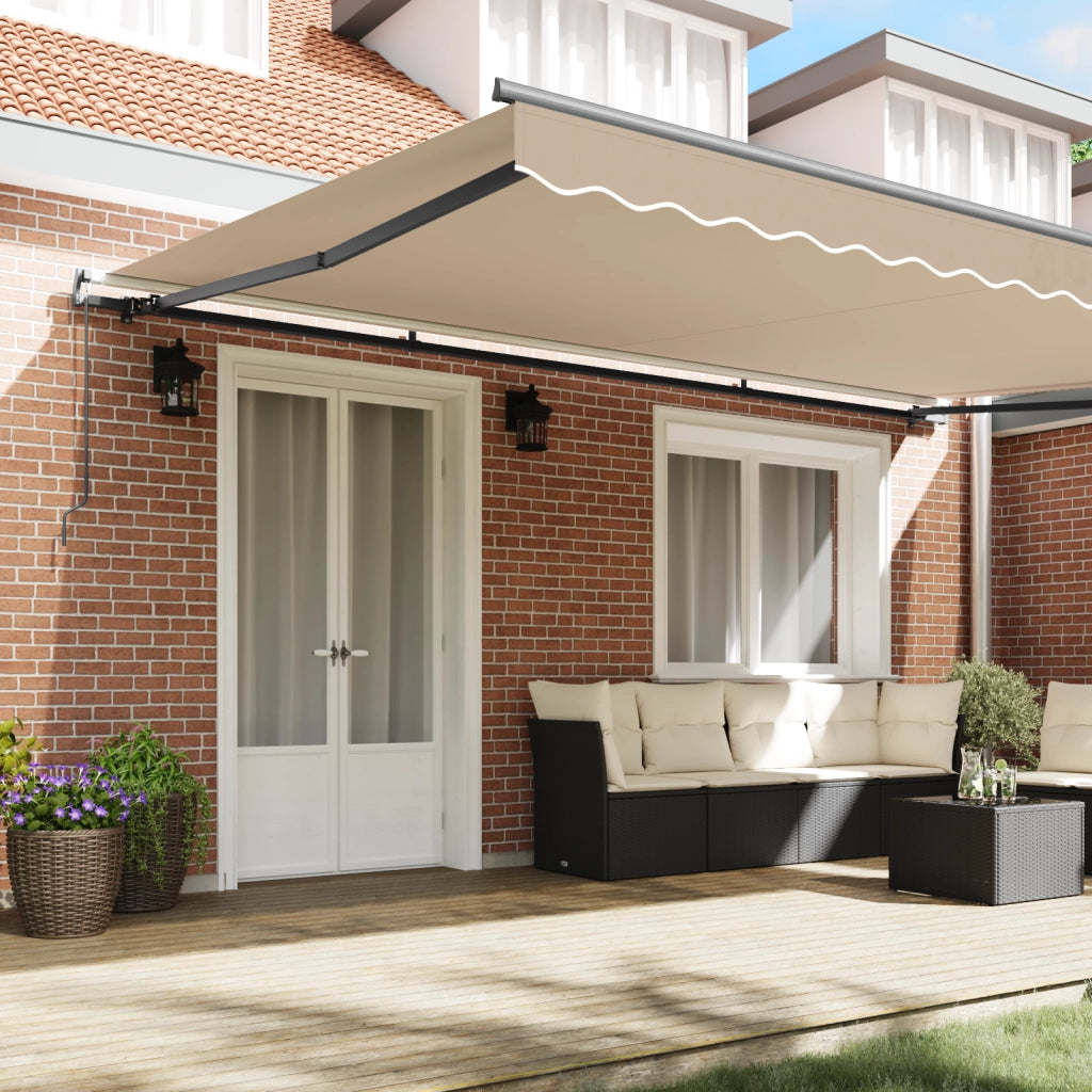 Tenda Retrattile Manuale Beige 500x300 cm