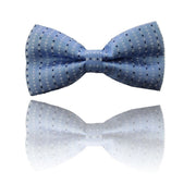 Trade Shop - Papillon Rombi Azzurri Quadri Cravattino Farfallino Cravatta Frack Papion -