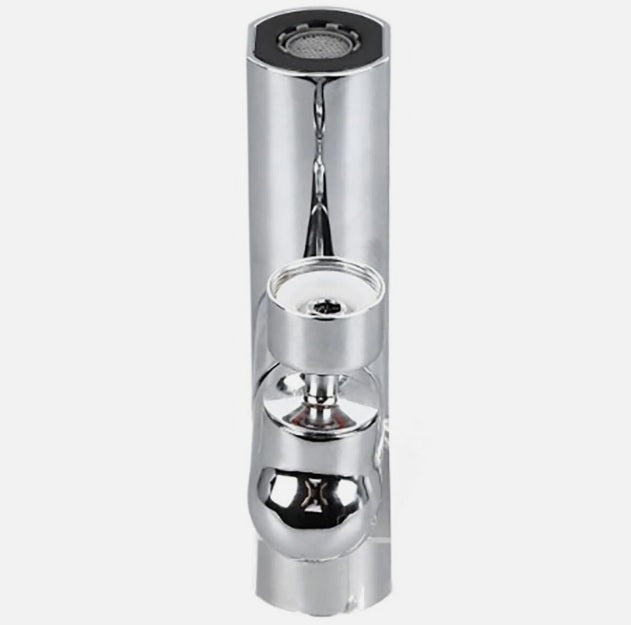 PROLUNGA ESTENSORE PER RUBINETTO DA CUCINA LAVANDINO BAGNO CASCATA 4 IN 1 GIREVOLE 360° CON 2 ADATTATORI E CHIAVE