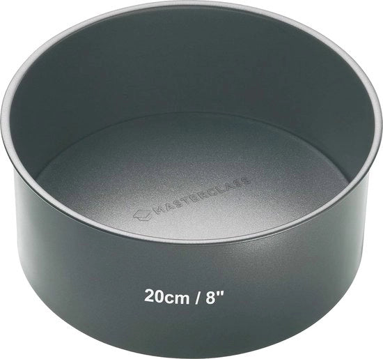 Coppa rotonda per torte con rivestimento antiaderente - Ø 20 cm - Acciaio inossidabile - Ideale per quiches e torte
