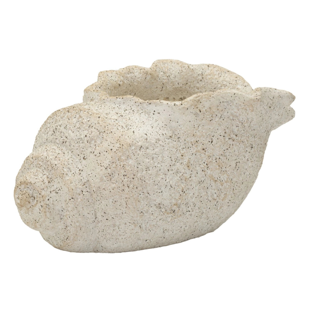 Vaso Decorativo VKH1049, Beige, MgO, 35x23x18 cm