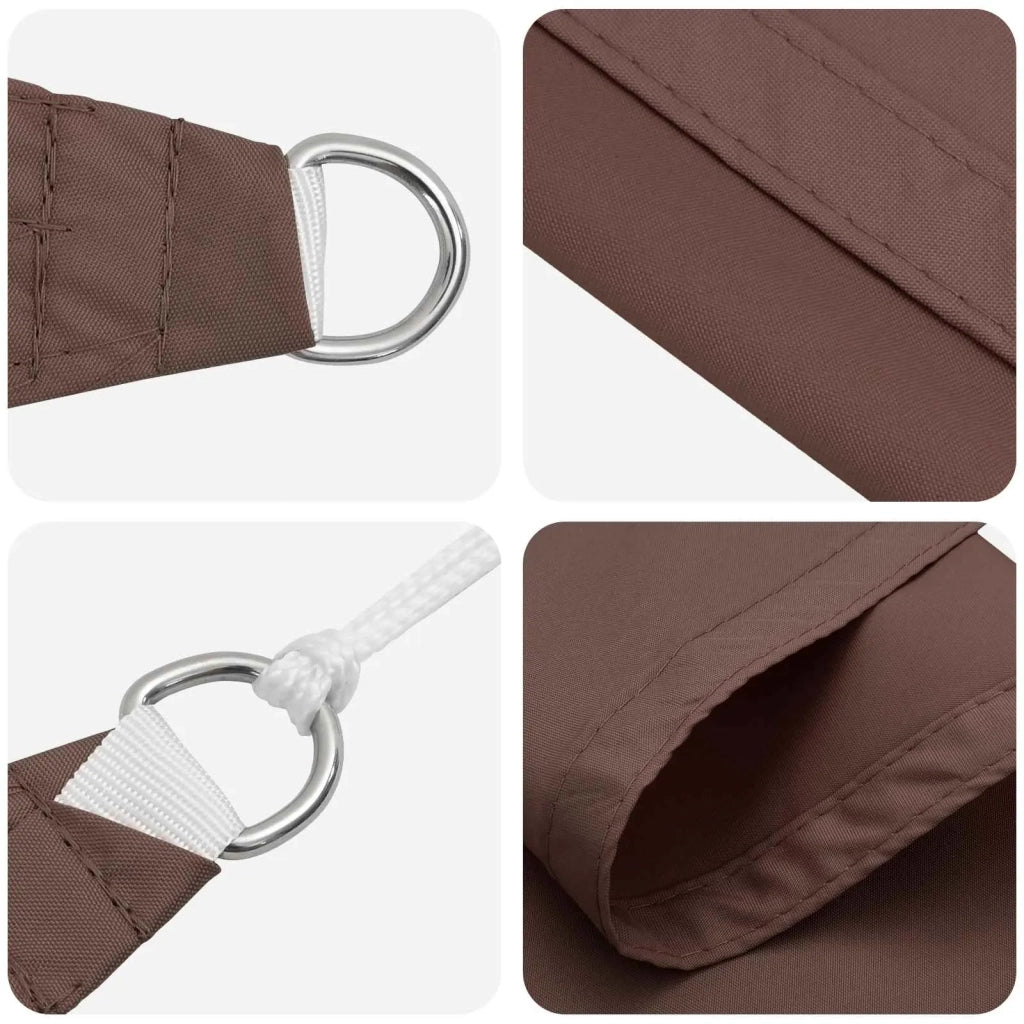 Vela da ombra solare Marrone 6 x 2,5 m 100% Poliestere Oxford 42031029