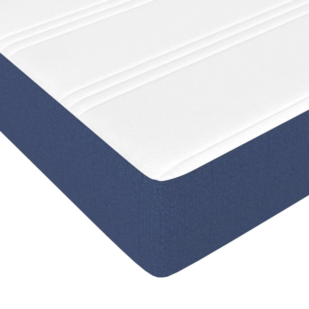 Giroletto a Molle con Materasso Blu 140x190 cm in Tessuto 3144173