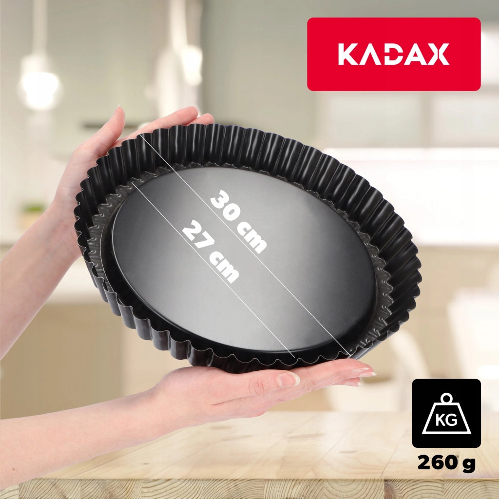 Teglia rotonda antiaderente per crostate KADAX, 30 cm