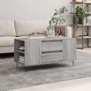 Tavolino Salotto-Tavolino da soggiorno-Tavolo Grigio Sonoma 102x44,5x50 cm Legno Multistrato 766944