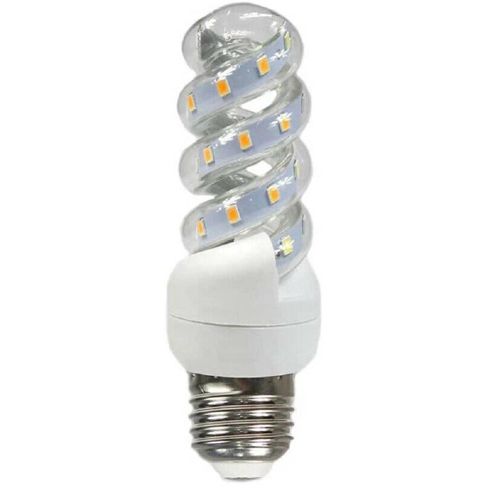 Trade Shop - Lampadina Led E27 16w Spirale Luce Fredda Calda Naturale 6500k 4000k 3000k S16w - -bianco Caldo      -