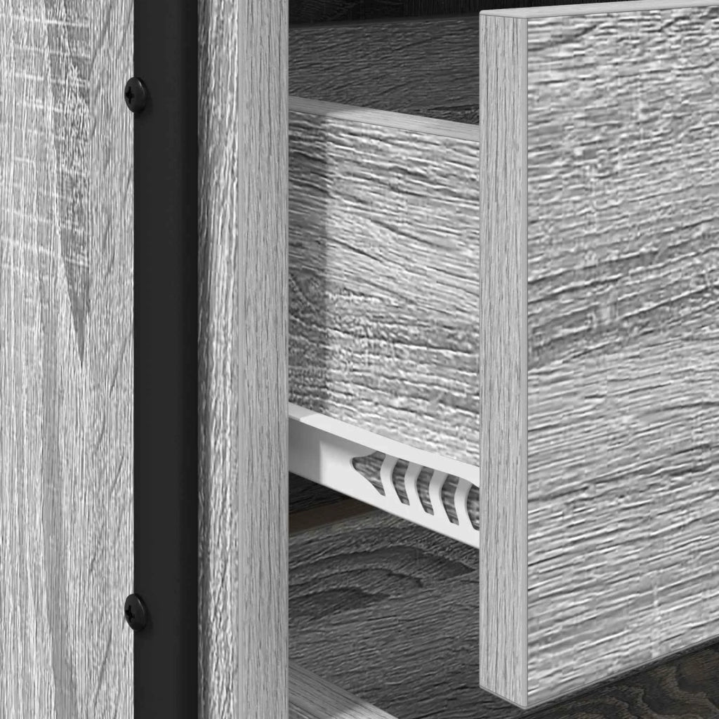 Armadio da Notte Sonoma grigio Legno ingegnerizzato 8007629