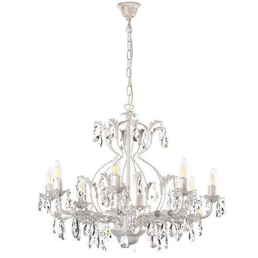 Lampadario 8 luci Teresa avorio