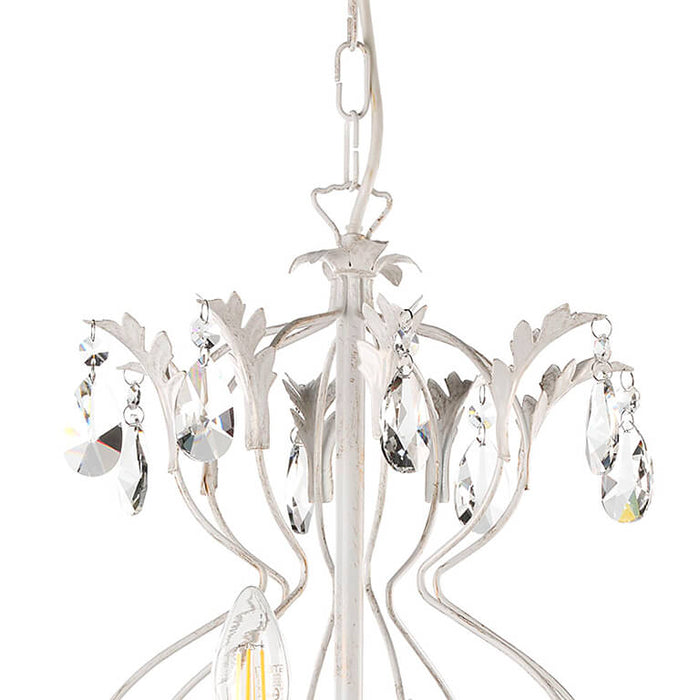 Lampadario 8 luci Teresa avorio