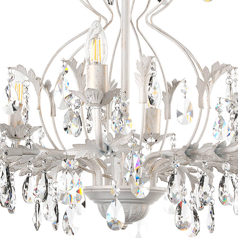 Lampadario 8 luci Teresa avorio