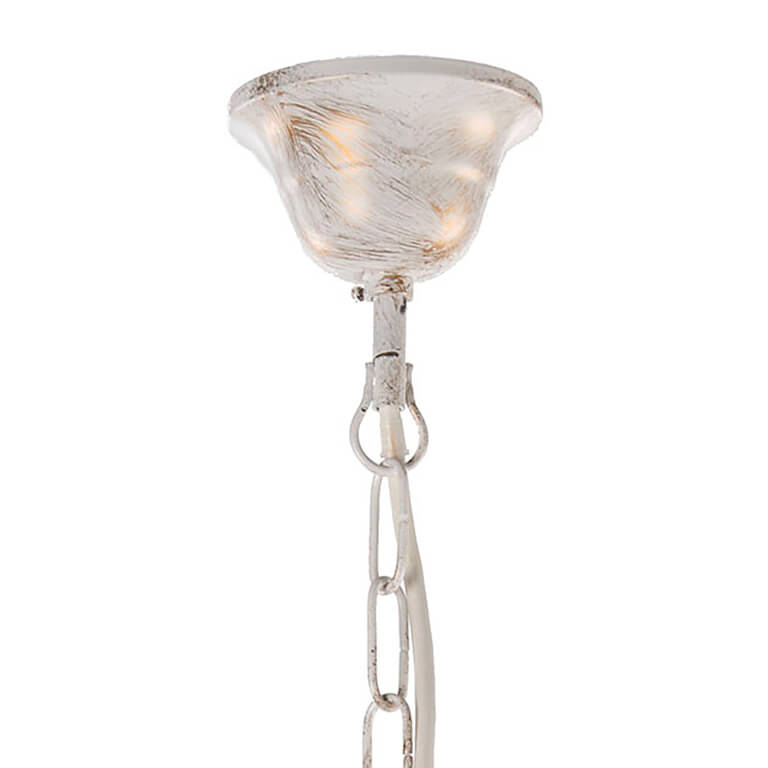 Lampadario 8 luci Teresa avorio