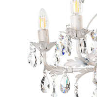 Lampadario 5 luci Teresa  avorio