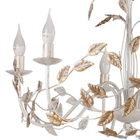 Lampadario 6 luci Collana avorio