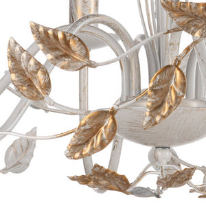 Lampadario 6 luci Collana avorio