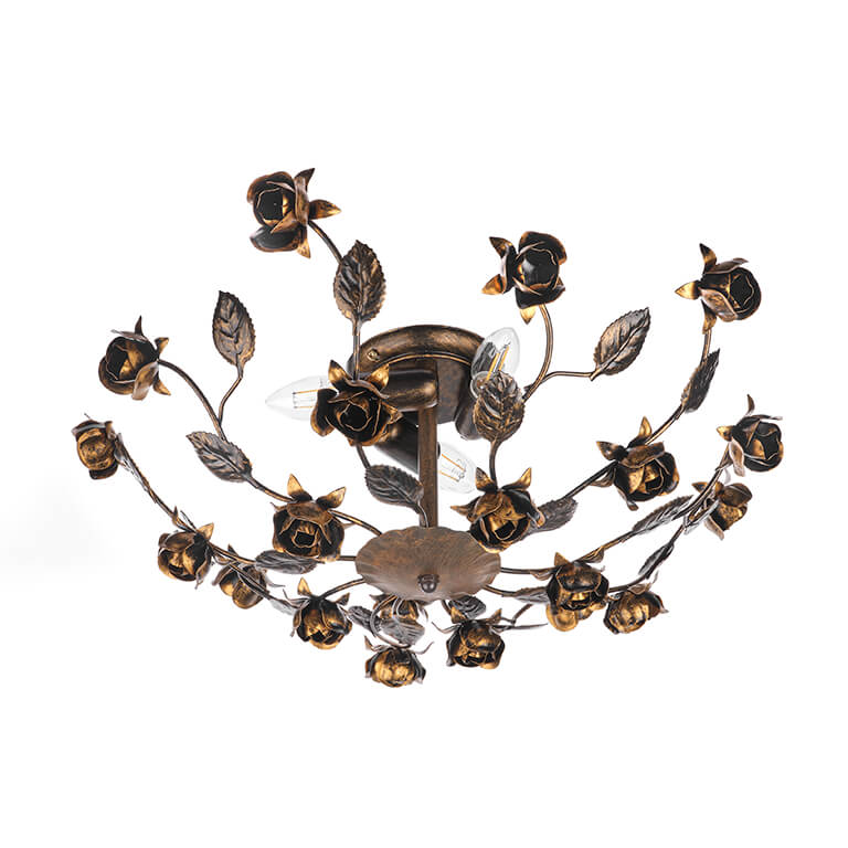 Plafoniera Carolina bronzo
