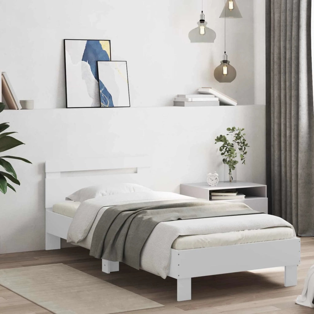 Letto con LED Bianco 80 x 200 cm Legno ingegnerizzato 8008987