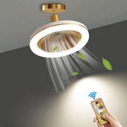 Ventilatore da Soffitto con Illuminazione - Lampada da Parete con Comando a Distanza – Lampada da Soffitto con 3 Velocità di Ventilazione & Colori Dimmabili - Lampada da Soggiorno – Ventilatore da Soffitto con Lampada con Regolazione di Angolo