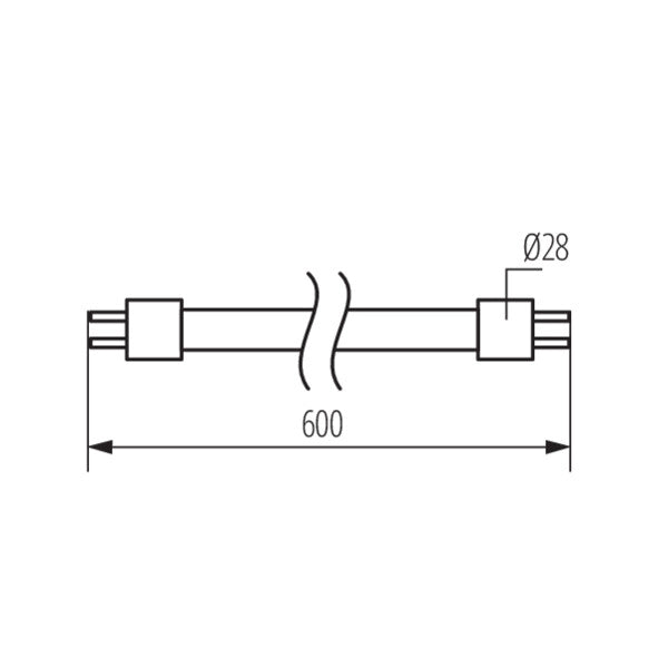 Tubo LED T8 G13 9W 6500K 900lm 60cm fredda Kanlux