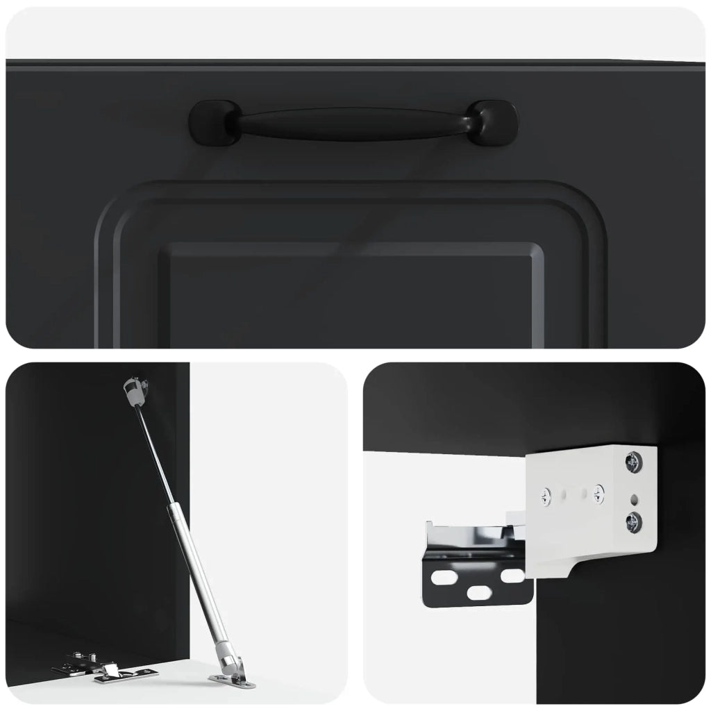 Mobile Porta TV da Muro Nero 59,5 x 41 x 30 cm 899356