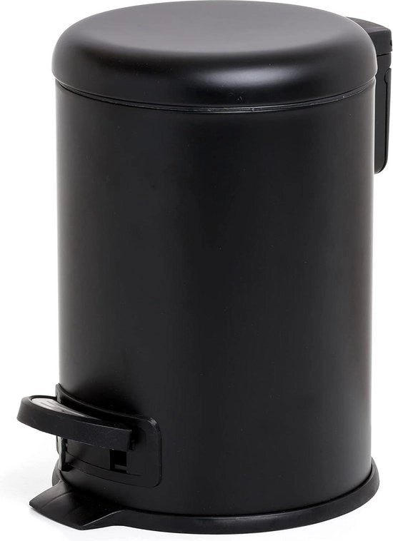Emicemera per bagno con pedale a pedale - acciaio inossidabile - 3 litri - nero - BPA libero - 175x225x25 cm