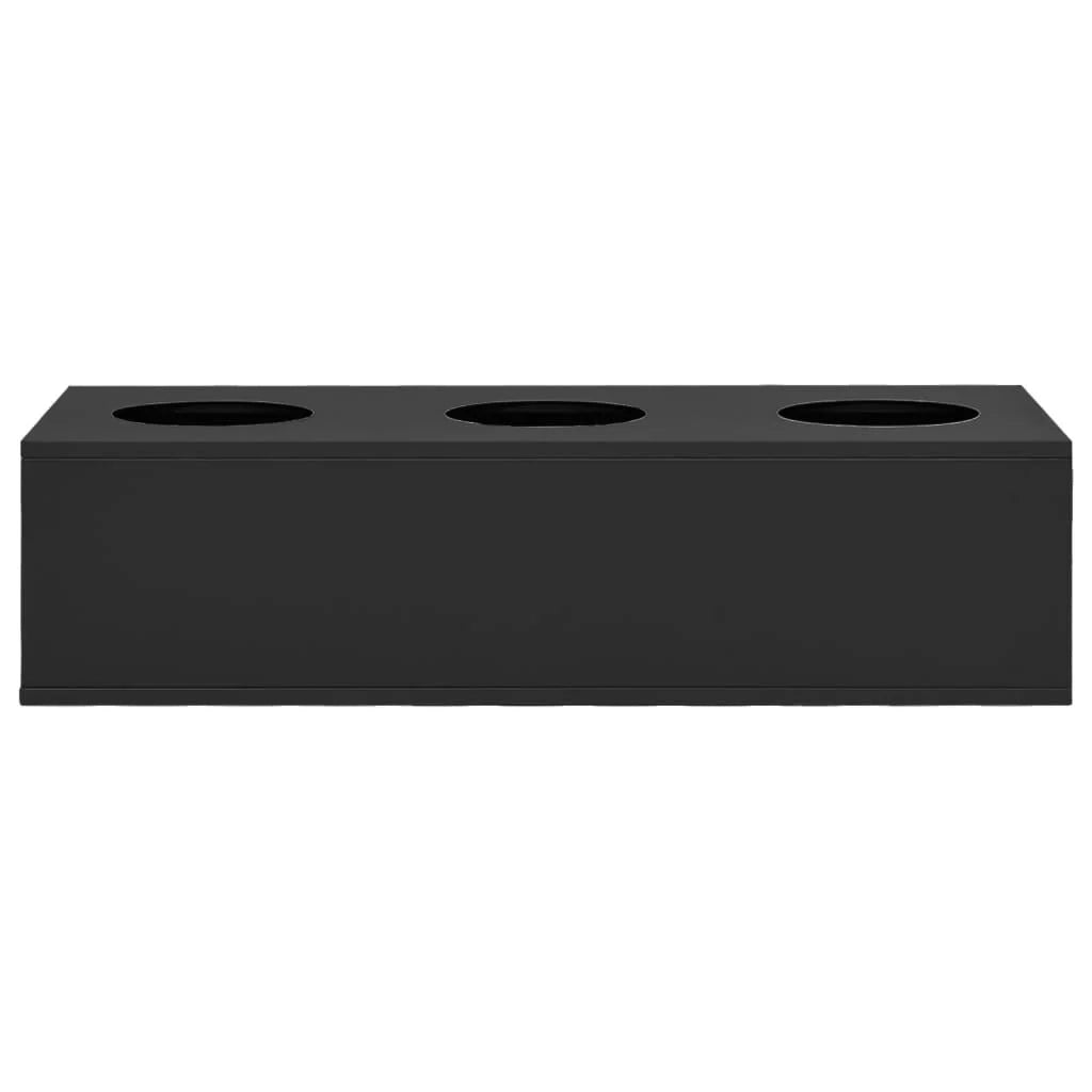Fioriera da ufficio antracite 90 x 40 x 23 cm acciaio 02_0001367
