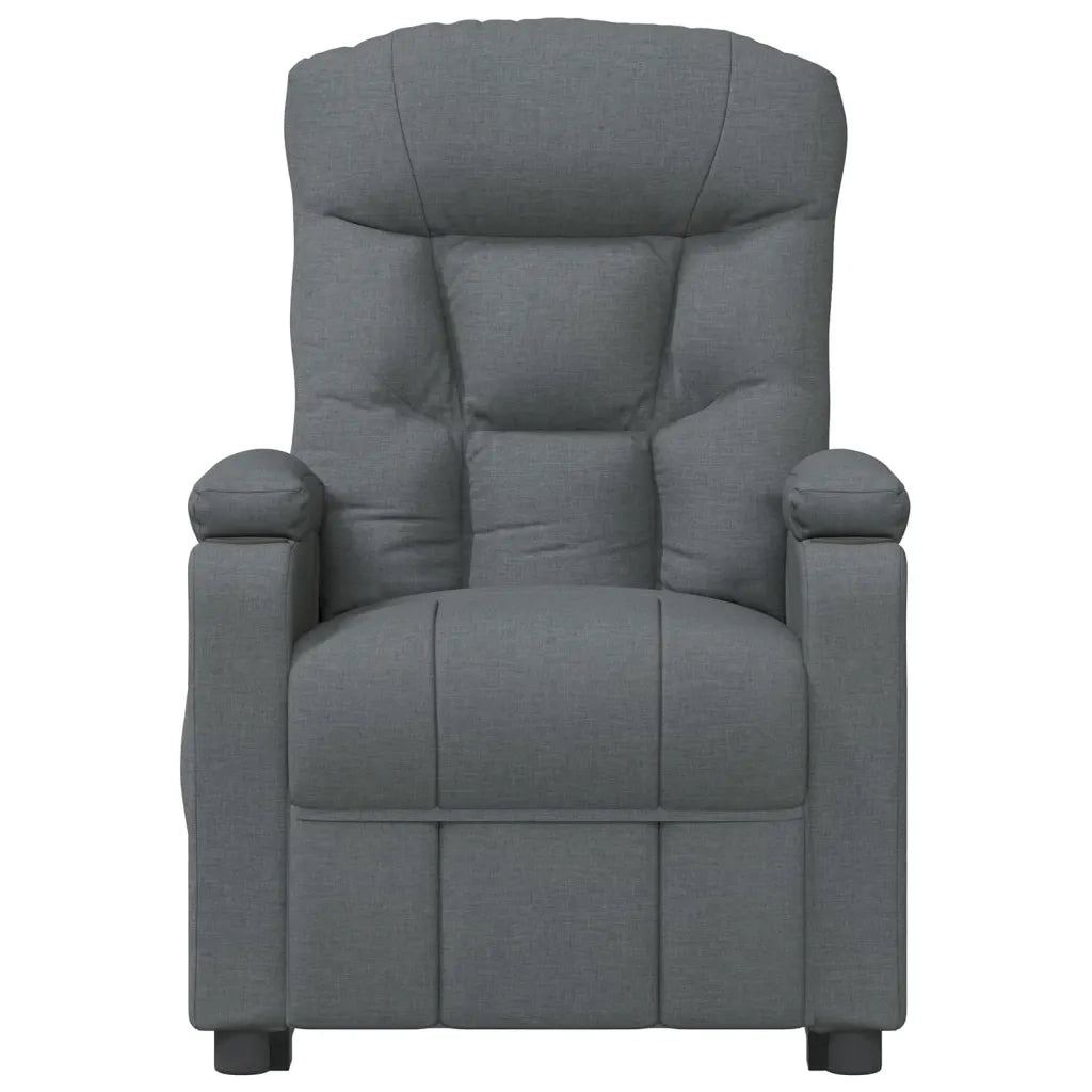 Poltrona Elettrica Reclinabile Grigio Scuro in Tessuto 3098816